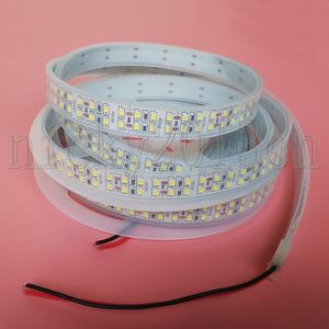 Super Helder 12 V 2835 LED Flexibele Strip Light String Touw Dubbele rij Outdoor IP67 Buis Waterdicht 240Leds / M Hoge Dichtheid Kabinet Keuken Plafondverlichting