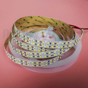 Super Heldere 12V 2835 LED Flexibele Strip Lichtband Lint String Dubbele Rij IP20 Niet Waterdicht 240Leds / M 14mm Breedte Kabinet Keukenverlichting