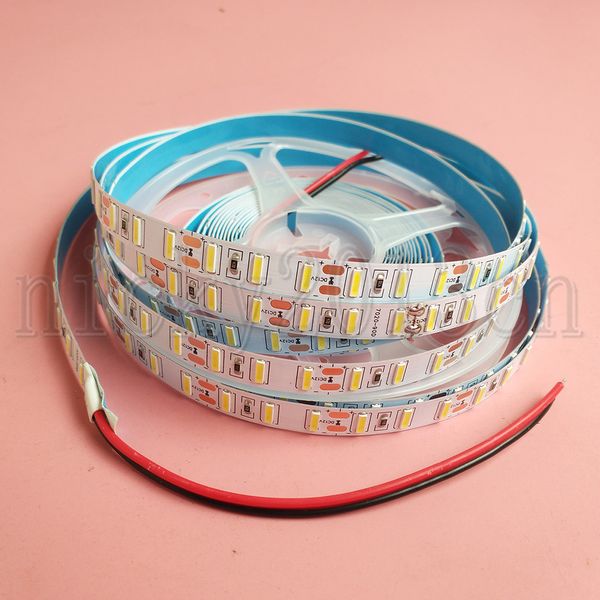 Super Bright 12V 7020 LED Flexible Strip Light Tape Ribbon String 90LEDs/m Cool White IP20 Non Waterproof Cabinet Kitchen Lighting