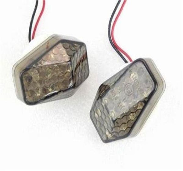 Lobes de fumée à montage à chasse d'eau super brillante 15 Amber LED Turn Signal Signal Flomber indicateur pour Suzuki Bandit 600S 1200S GSXR2050823