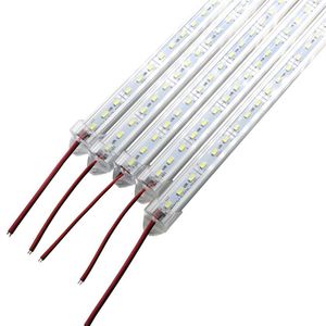 Super Heldere Harde Stijve Bar licht DC12V 36 72 led SMD 5630 5730 Aluminium Led Strip licht Voor kast LED Met Cover204B