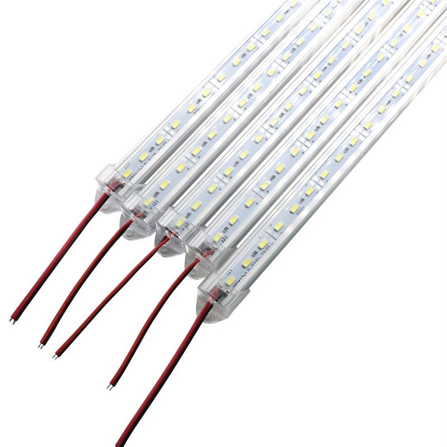 Super Heldere Harde Stijve Bar licht DC12V 36 72 led SMD 5630 5730 Aluminium Led Strip licht Voor kast LED Met Cover280i