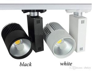 LED Track Light Rail Spots Lamp for Home Store Shop Showroom Ceiling Spotlight Black White 2wire Tracklight