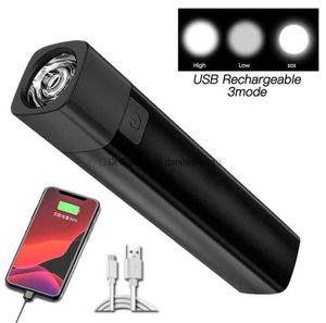 Super Heldere Multifunctionele Outdoor LED USB Oplaadbare zaklamp draagbare Handheld Spotlights 4 mode camping wandelen Waterdichte Mini Zaklampen Zaklamp