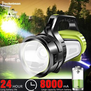 Projecteur rechargeable USB super lumineux lampe de poche LED étanche lampe à main ultra-longue portée lampe de pêche de chasse en plein air 240119