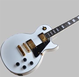 Guitarra eléctrica blanca súper brillante, nivel profesional, garantía de calidad, entrega rápida