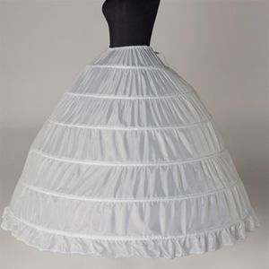 Super Cheap Ball Gown 6 Hoops Petticoat Wedding Slip Crinoline Bridal Underskirt Layes Slip 6 Hoop Skirt Crinoline For Quinceanera280G