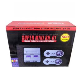 Super Classic Mini Videotv SN-01 SFC Game Consoles Bulit-in 500 Retro Games Box 8-bit Nostalgic Home Entertainment System
