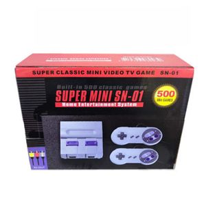 Super Classic Mini VideoTV SN-01 SFC Consoles de jeux Bulit-in 500 Retro Games Box Système de divertissement à domicile nostalgique 8 bits