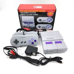 Super Classic SFC TV Mini consolas de juegos portátiles Sistema de entretenimiento para 660 NES SNES Consola de juegos por envío marítimo La mejor calidad