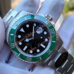 Super Clean Factory horloges 41 mm waterdichte heren Cal.3235 Automatische zwarte groene keramische mannen 904L staal 126610 duikweerstand saffier mechanische polshorloges