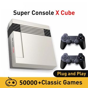 Super Console X Cube Retro Game Console Ondersteuning 50000 + Video Games 70 Emulators voor PSP/PS1/DC/N64/MAME met Gamepads