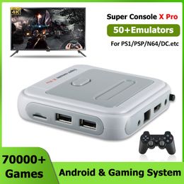 Super Console de jeux vidéo rétro X Pro, boîtier TV, deux en un, 50 émulateurs intégrés, 70 000 jeux