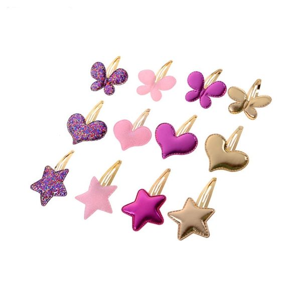 Super Cut Baby Girls Kids Forma de corazón Pinzas para el cabello Horquillas para el cabello Accesorios para el cabello Accesorios para el cabello Tocado Varios estilos