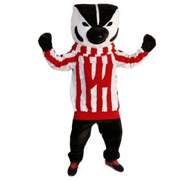 Super Leuke Badger mascotte kostuums halloween hond mascotte karakter vakantie Hoofd fancy party kostuum volwassen grootte verjaardag