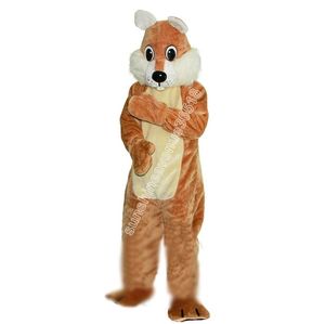 Costume de mascotte brun super mignon Brown Squirrel Costume Top Cartoon Anime THEME CARNIVAL UNISX ADULTES Taille de Noël Fête d'anniversaire