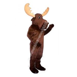 Super mignon taureau Moose Mascot Costume Top Cartoon Anime thème personnage carnaval unisexe adultes taille de Noël d'anniversaire de Noël