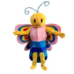 Super schattige vlinder mascotte kostuums Halloween stripfiguur outfit pak xmas outdoor party outfit unisex promotionele reclamekleding