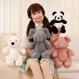 Super mignon enfants dessin animé cochon panda poupée dormir peluche animal forêt poupée cadeau