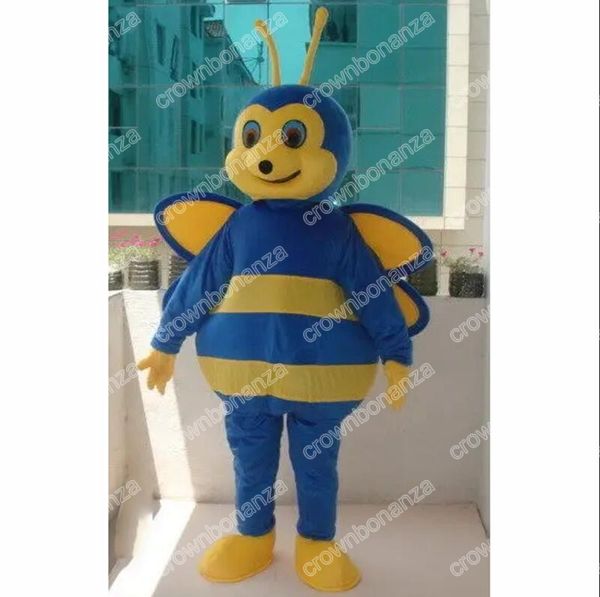 Costumes de mascotte de dessin animé Super mignon Fat Bee, tenue de personnage de dessin animé d'Halloween, tenue de fête de noël en plein air, vêtements publicitaires promotionnels unisexes