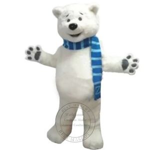 Super mignon ours polaire mascotte Costume fête d'anniversaire thème Anime déguisement