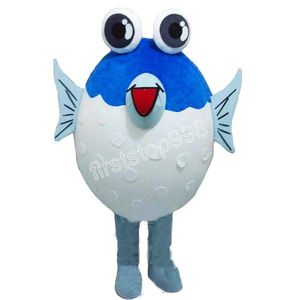 Súper lindo pez globo disfraces de mascota vestido de fiesta de lujo de Navidad traje de personaje de dibujos animados traje tamaño adulto carnaval publicidad de Pascua ropa temática