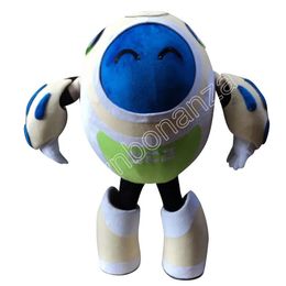 Costume de mascotte de Robot Super mignon pour adulte, costume fantaisie personnalisé, thème de dessin animé, robe fantaisie, vêtements publicitaires