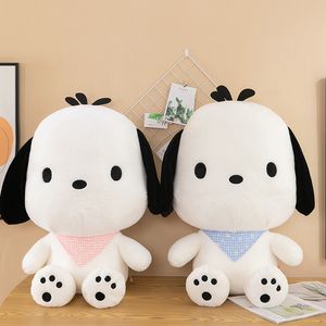 Super schattige sjaalhondpop pluche speelgoed kleine witte honden pop slapen pop houden poppenmeisje verjaardagscadeau groothandel