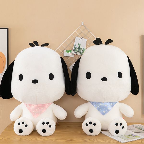 Super mignon écharpe chien poupée jouets en peluche petit chien blanc poupée dormir poupée tenant poupée fille cadeau d'anniversaire en gros