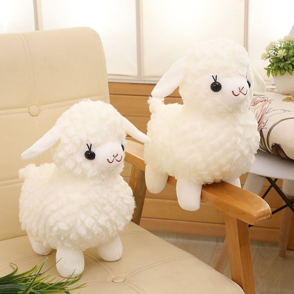 Super mignon simulation alpaga jouets en peluche petit mouton poupée poupée entreprise événement cadeau en gros