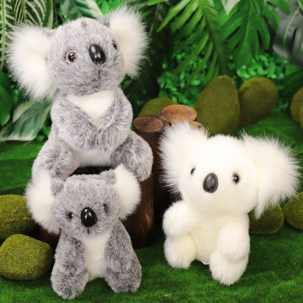 Super lindo simulación koala muñeco de peluche koala teddy zoo recuerdo regalo del día de los niños