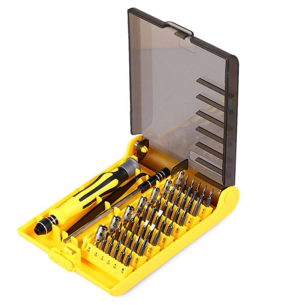 Livraison gratuite Super Deal Precision 45 en 1 Electron Torx MIni Ensemble d'outils de tournevis magnétique Kit d'outils à main Outils de réparation de téléphone PC avec boîte