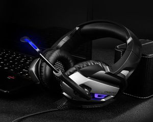 Super Deep Bass Gaming Headset Mic Hopphones Wired Microfoon voor Sony PS4 PlayStation 35 mm pluggen kabel zachte oorstukken9414173