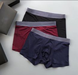 Super Designer EA Seven Underpants Boxers Heren Pure Cotton Underwear Brils Male L-3XL Boxers Shorts 3 stcs/lot met geschenkdoos