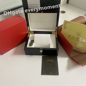 Super édition boîtes à montres en bois originales boîte-cadeau de luxe 26236 15720 26400 15400 police en or jaune sac à main certificat brochure boîte de montre de qualité 5A