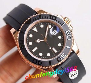 Super Factory Watches Sales BP 40mm keramische bezel Black Dila Rose Gold Mens Automatic Watch Men Rubber Riem BPF DIVE Polshorloges Luminous Original Box