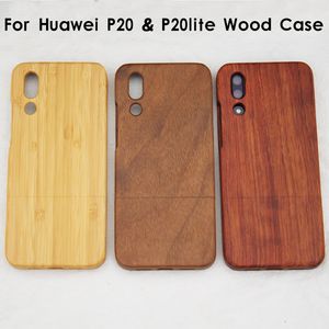 Super Fashional Hout Telefoon Case Voor Huawei Ascend P20 P20 Lite Bamboe Mobiele Mobiel Cover Houten Gevallen Terug Shell voor Huawei P20lite P20