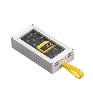 Banque d'alimentation de conteneur transparent extérieur de charge ultra rapide 50000 mAh alimentation mobile multi-sortie de grande capacité