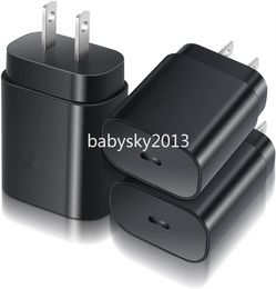 Chargeur mural PD USB-C à charge ultra rapide Mini adaptateur secteur portable EU US Type C Chargeurs pour Samsung S20 S10 S22 S23 Note 10 IPhone 12 13 14 15 B1