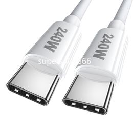 Cable de carga rápida súper rápida 1M 2M 240W 100W 65W 5A PD USB C a USB C para Samsung S22 S23 S24 utral htc lg S1 Tablet PC