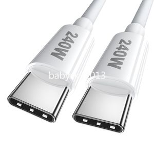 Super Snel Snel Opladen 240W 100W 65W 5A PD USB C naar USB C Kabel voor Samsung S22 S23 S24 utral htc lg B1 Tablet PC 1M 2M