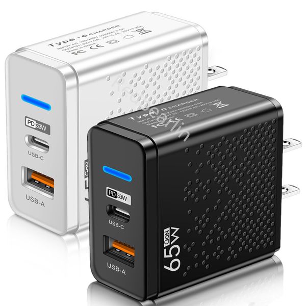 Chargeurs PD 65W 48W 12W, charge rapide ultra rapide, adaptateurs d'alimentation A + C USB C pour IPhone 12 13 14 15, Samsung Htc lg, téléphone android