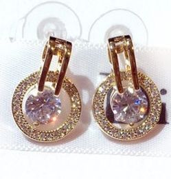 Super scintillant nouveau ins à la mode designer de luxe diamant zircon cercle boucles d'oreilles pour femme filles s925 argent broche or argent