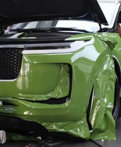 Super Gloss Racing Green Vinyl Wrap lijm sticker sticker groene glanzende auto wikkelfolie met luchtafgifte Bubble gratis