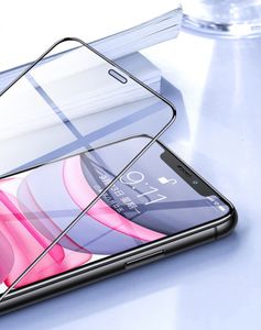 Verre trempé super dur pour iPhone 15 Pro Max 13 12 11 XR XS X 6 7 Plus 8 Samsung A15 a14 a32 A03S A54 protecteur d'écran à couverture complète 9H 2.5D