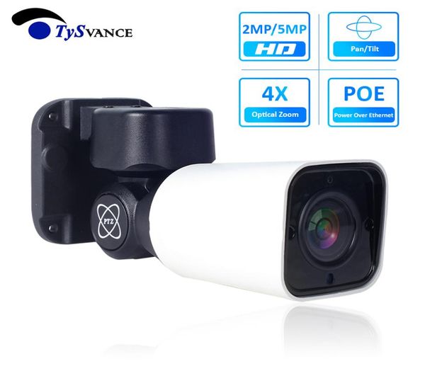 Super HD 5MP PTZ Bullet IP Camera IP Outdoor 4x óptico Zoom P6SLITE 50MP PTZ IP66 IR IR 50M CCTV Security 48V POE3242875