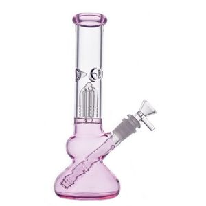 Super zware glazen beker Bong 10 inch hoge dikte armen perc waterpijprecycler dab rig bongs ijskakker