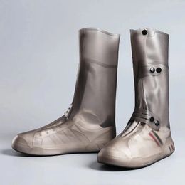 Galoches d'eau durables pour hommes, couvre-chaussures imperméables Super hautes de 36cm, couvre-chaussures en Silicone résistant à l'usure, lavables, 240102
