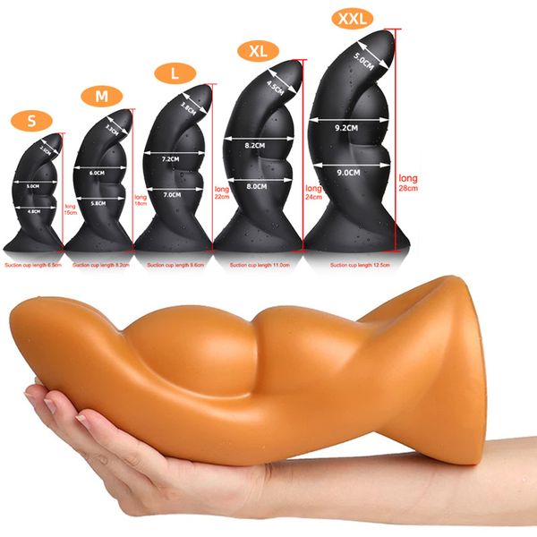 Dilatador de trasero grande con tapón de cuentas anales súper enorme, masaje de próstata, trasero grande, expansión de Vagina, juguetes sexy para hombres y mujeres