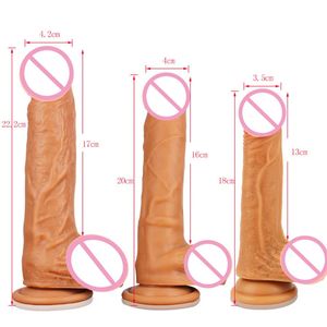 Super enorme realistische dildo's strapon dikke gigantische dildo anale kont met zuignap grote zachte penis sex speelgoed voor vrouwen 240412
